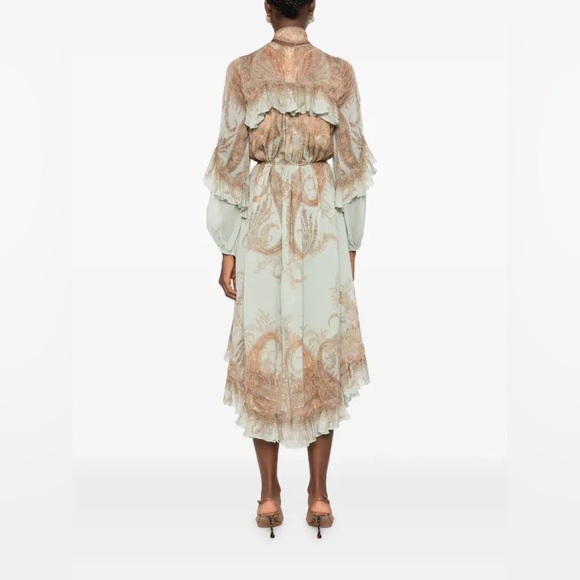 Zimmermann Memento Flutter Midi Dress - Picture 10 of 11